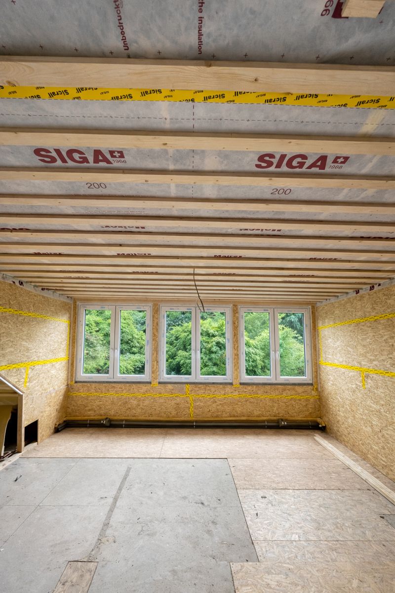 Dachausbau Dämmung und Dampfsperre